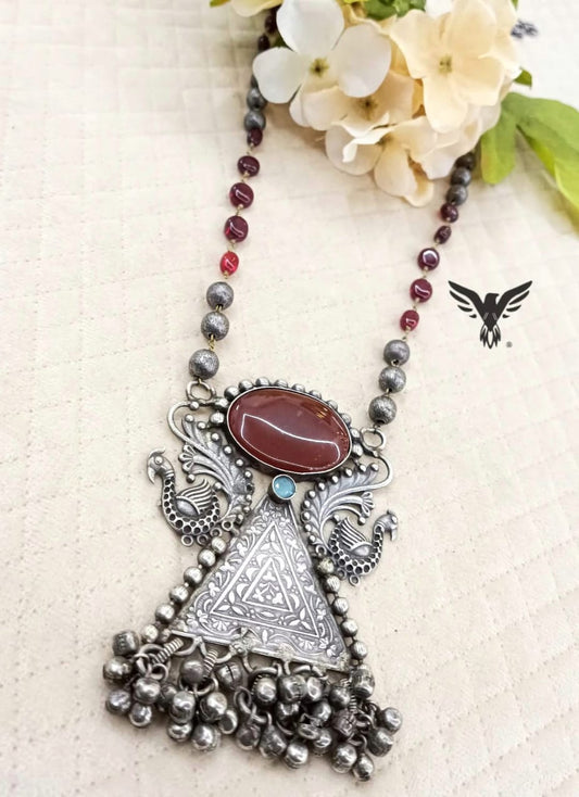 Darshini Silver Look Alike Necklace For Women