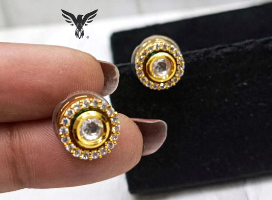 Mony Gold Plated Diamond Studs For Women