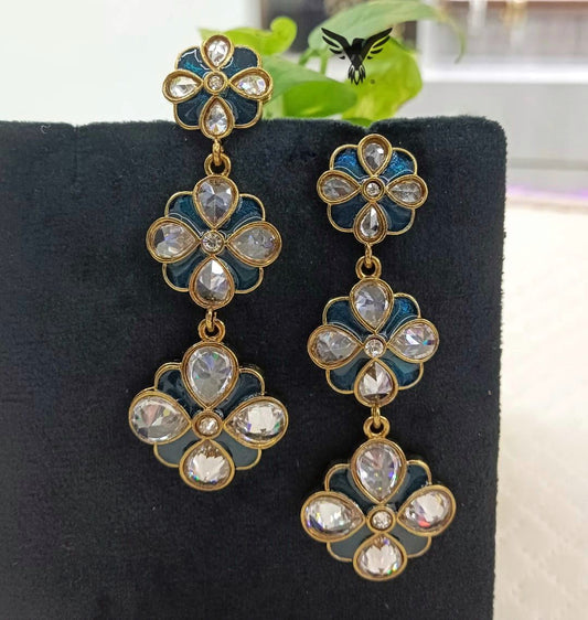 Gurinder Kundan Earings For Women