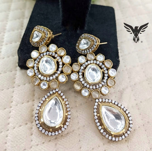 Reshma Kundan Earings In Stone For Women