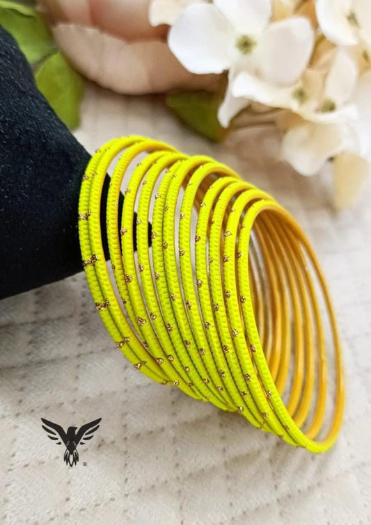 Triya Yellow bangles For Women