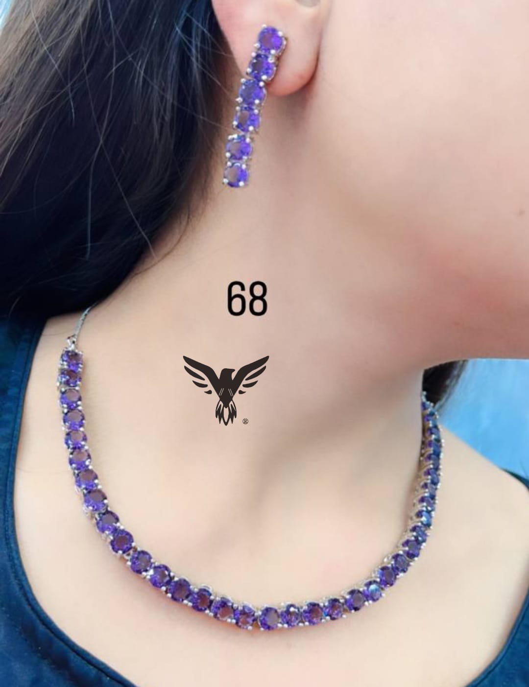 shaina sleek necklace In Amethyst For Women