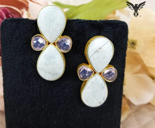 Netra White Duzy Earring For Women