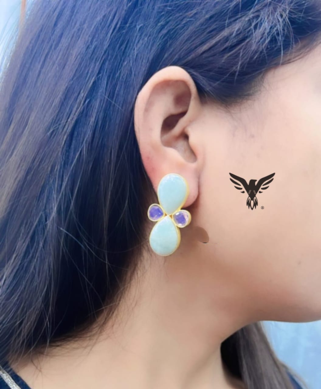 Netra White Duzy Earring For Women