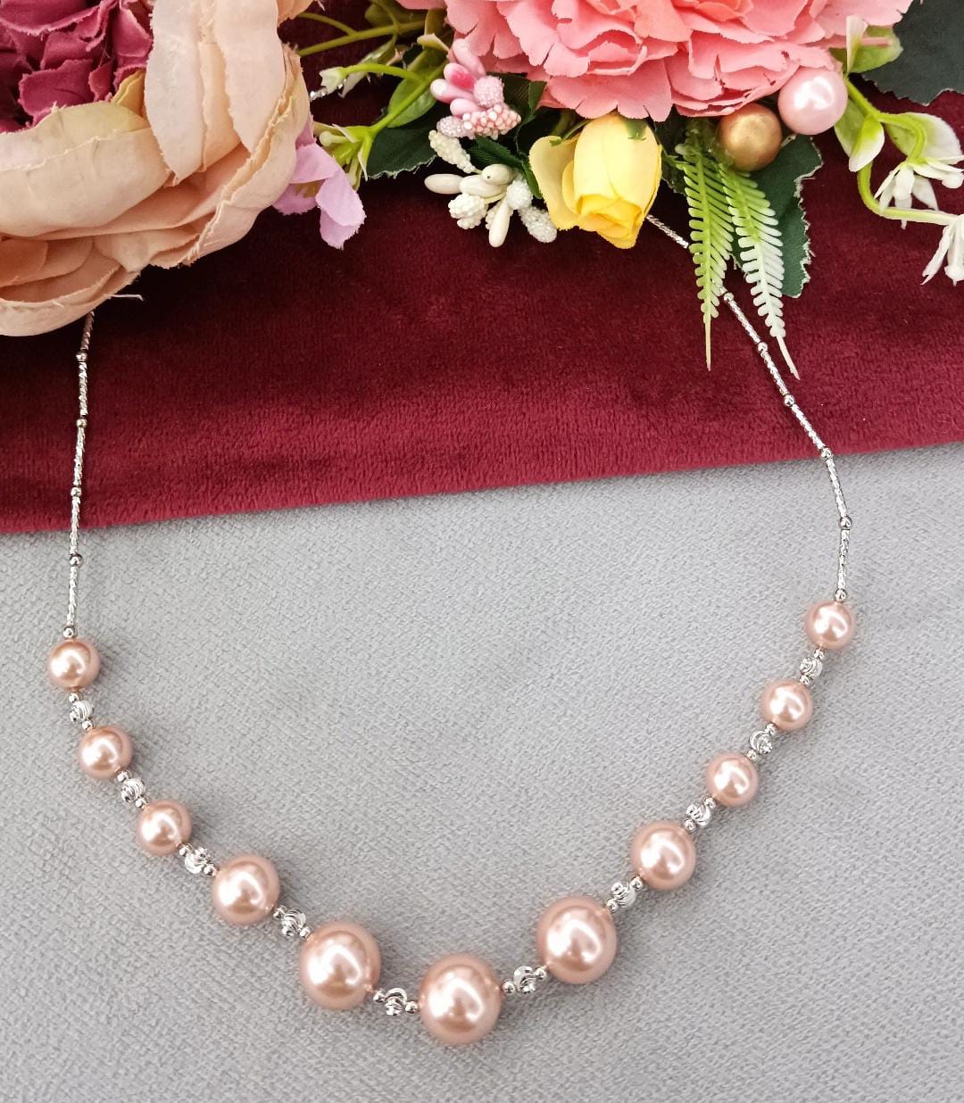 Precious Baroque in Peach necklace For Women