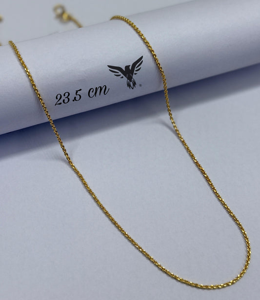 Slim eye catching Brass gold plated  chain Daily wear use For Women