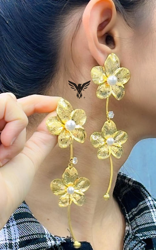 STYLISH AND SWEET FAIRY EARRINGS IN GOLDEN POLISH FOR GIRLS