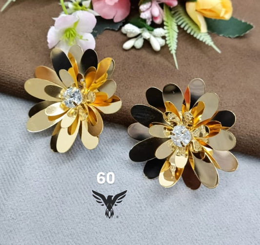 WESTERN STYLISH BEAUTIFUL PRINCESS FLOWER EARRINGS
