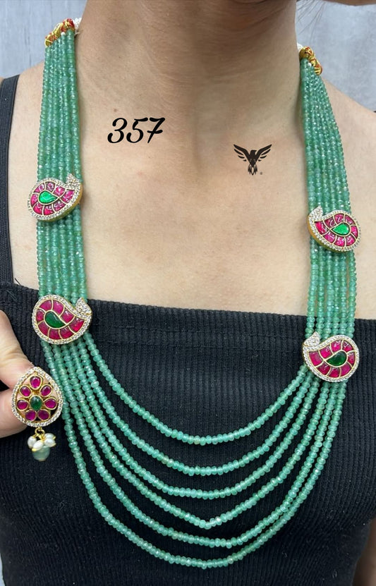 Victorian double eight layered with side motives in mint for women