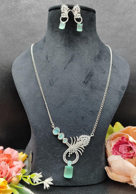 Methili pendent set with chain for women