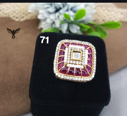 KEMPSTONE SCURE RING IN RUBY FOR WOMEN