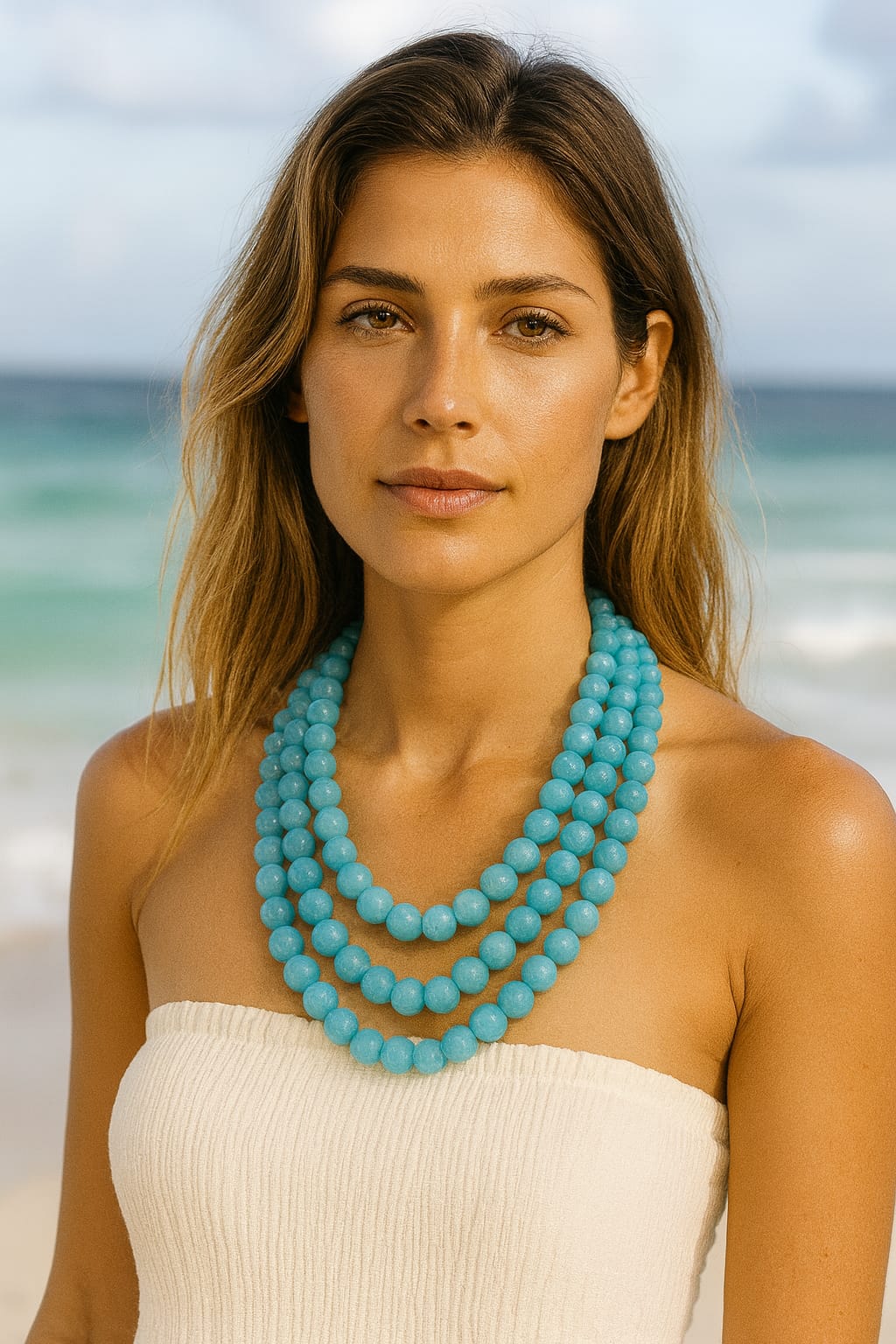 THREE LAYER ONYX BEADS MALA FOR WOMEN