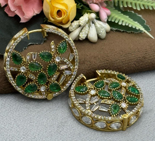 STYLISH INDIAN KUNDAN EARRING FOR WOMEN