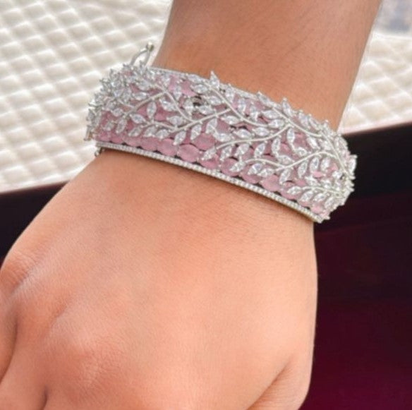 MINT PINK COLOUR UNIQUE BRACELET FOR WOMEN