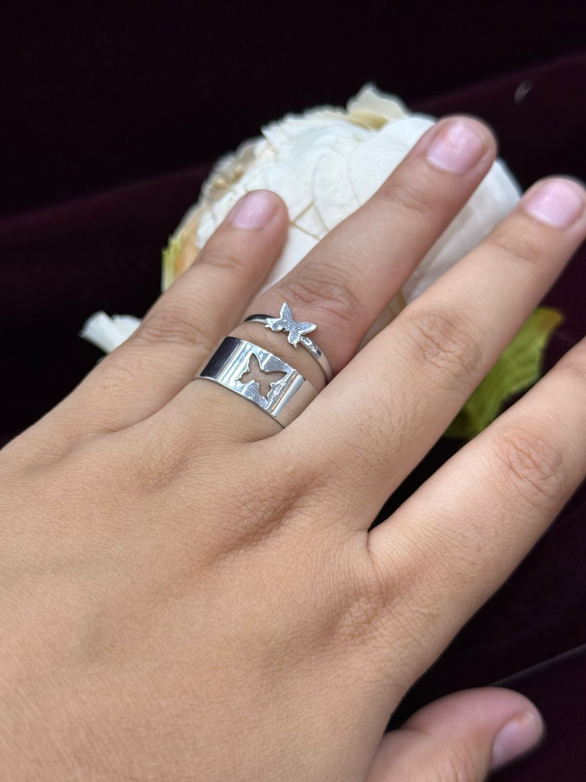 COUPLE RING WITH BUTTERFLY FOR GIRLS AND WOMEN