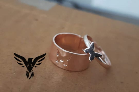 COUPLE RING WITH BUTTERFLY FOR GIRLS AND WOMEN