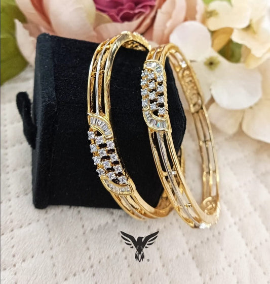GOLD POLISH CLASSIC BANGLES FOR WOMEN