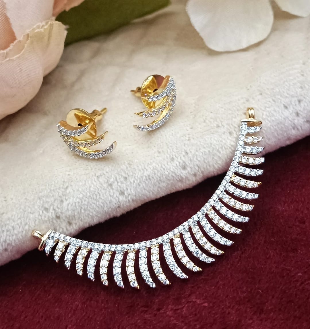GANGA JAMUNA POLISH PENDANT FOR WOMEN