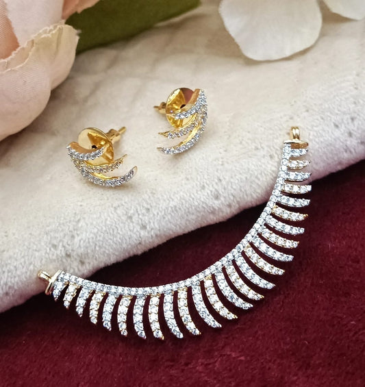 GANGA JAMUNA POLISH PENDANT FOR WOMEN