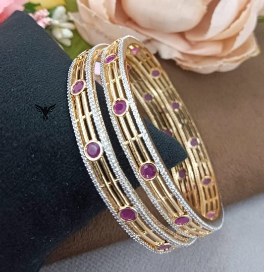 MICRO PLATEING WITH PINK CZ STONE