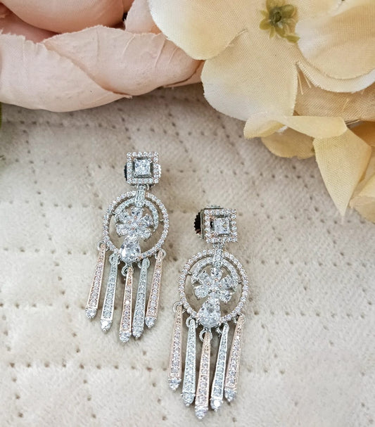Elegant Crystal Chandelier Earrings for women and girls