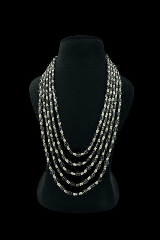 Ethnic Multi-Layer Black Bead Mala for Women