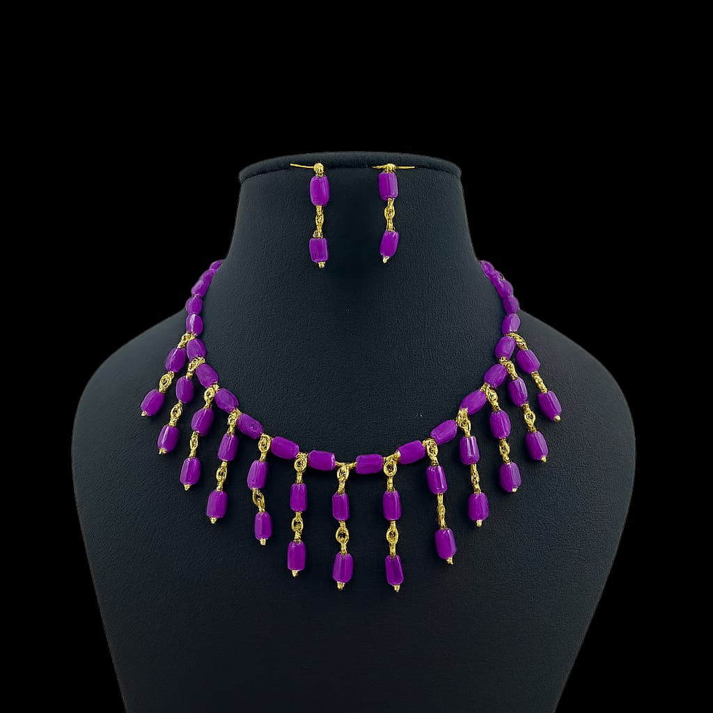 Elegant Handcrafted Purple Bead Mala for Women