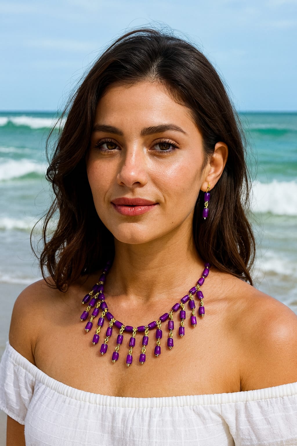 Elegant Handcrafted Purple Bead Mala for Women