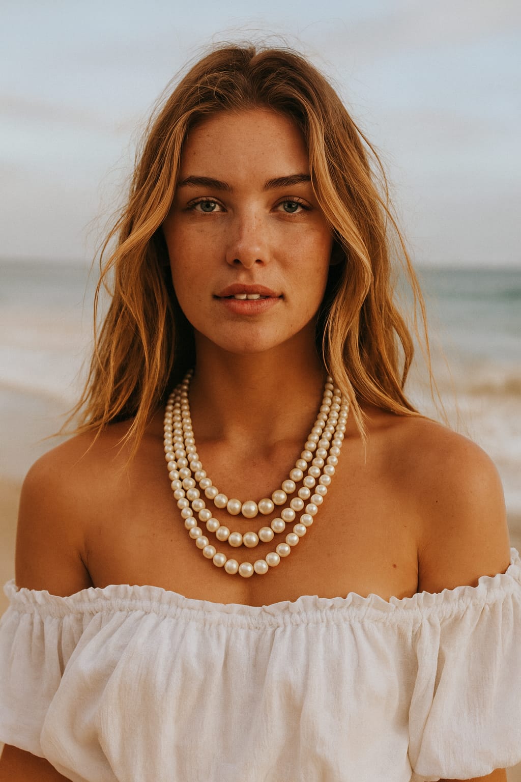 Classic Three Layer Statement Pearl mala For Women And Girl