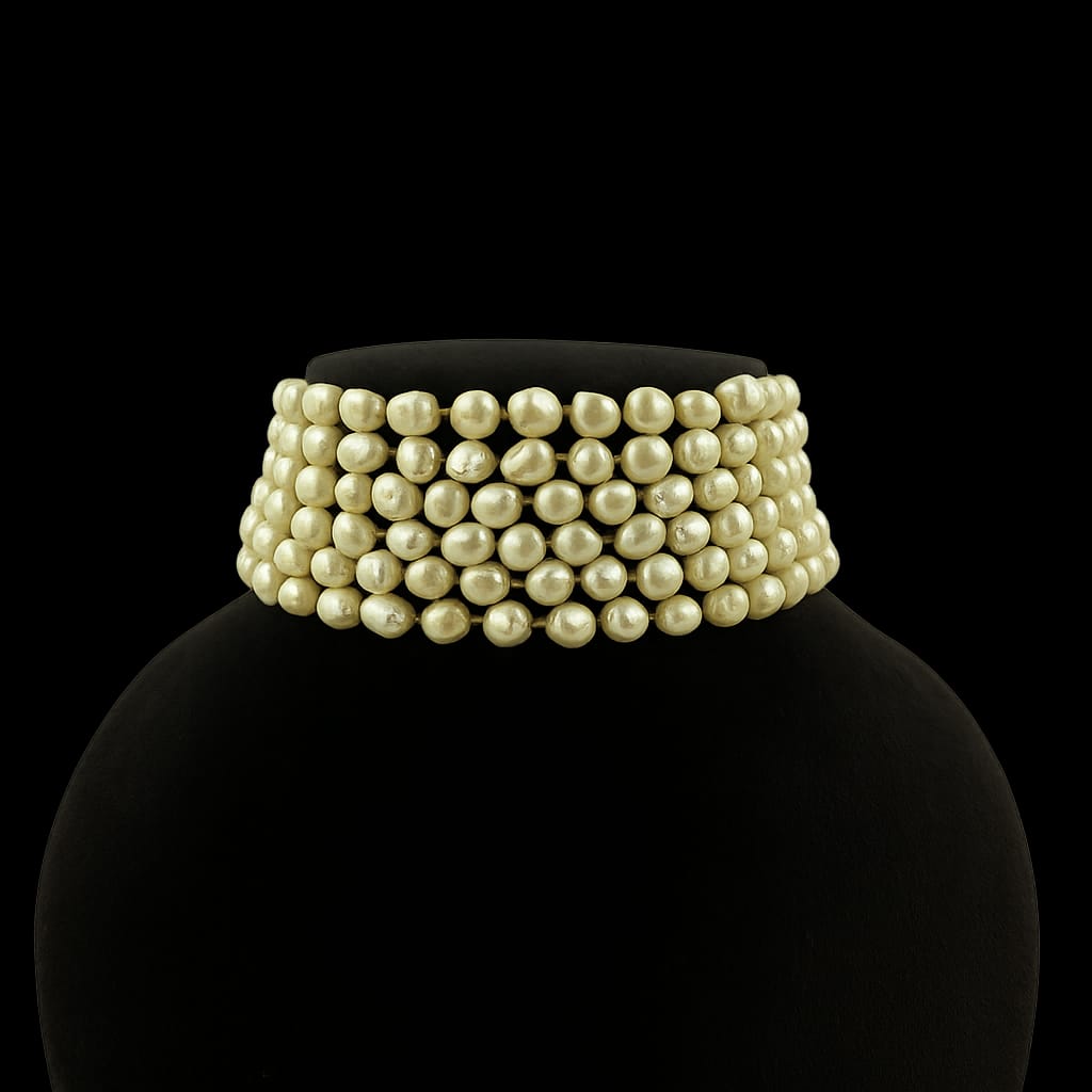 Elegant Multi-Layer Pearl Choker for Women