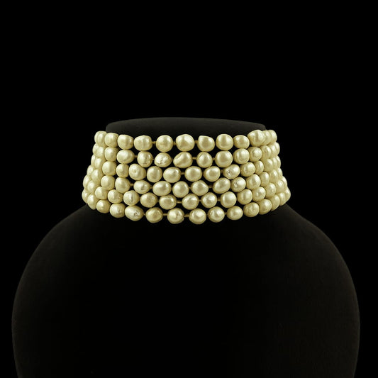 Elegant Multi-Layer Pearl Choker for Women
