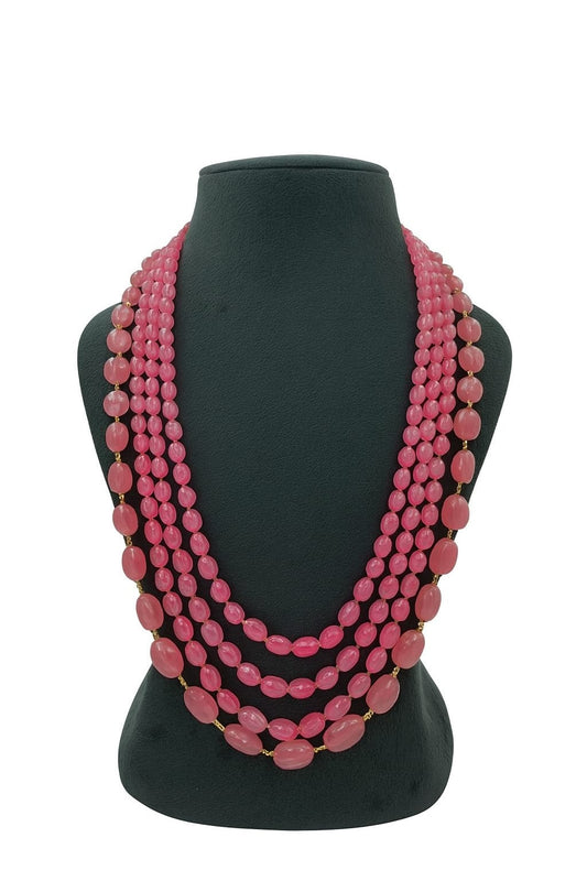 Elegant Pink Handcrafted Pearl mala  For women  and Girl