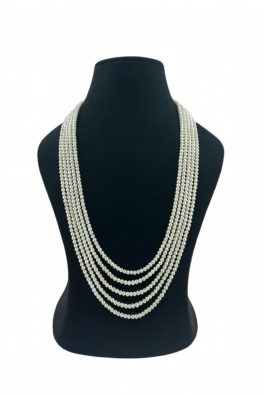 Classic White Pearl Five Layered Mala  For women