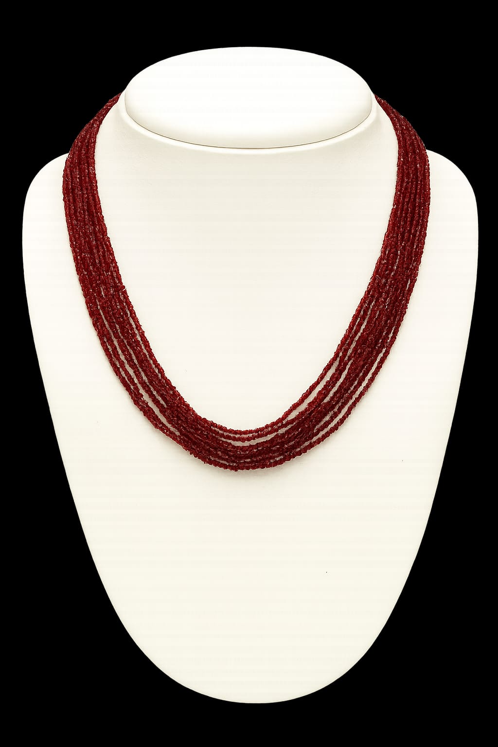 Elegant Handmade Multi-Strand Brown Hydro Beads mala for women