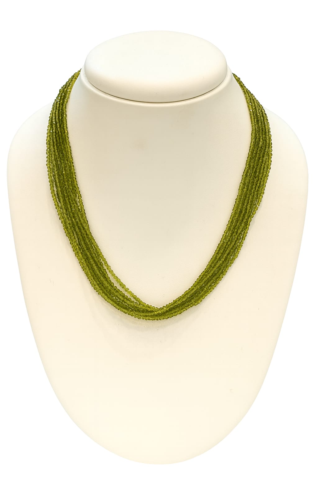 Elegant Handmade Multi-Strand Green Hydro Beads mala for women