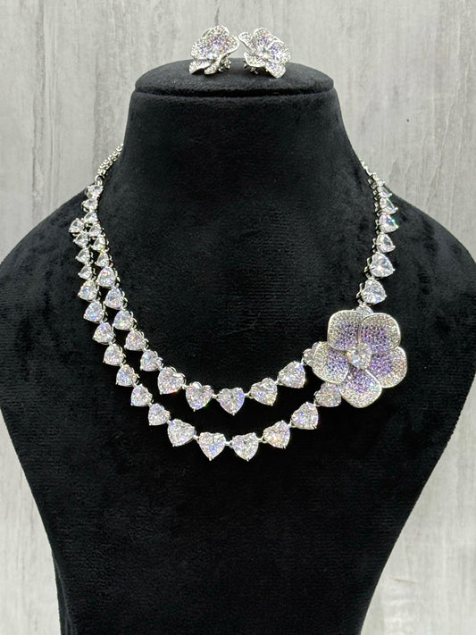 NEETA AMBANI SWAROSKI NECKLACE IN PURPLE FOR WOMEN
