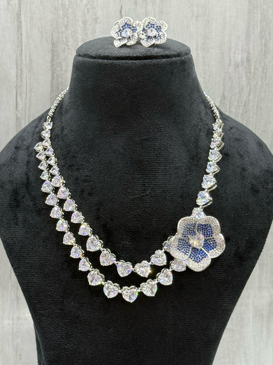 NEETA AMBANI SWAROSKI NECKLACE IN BLUE FOR WOMEN