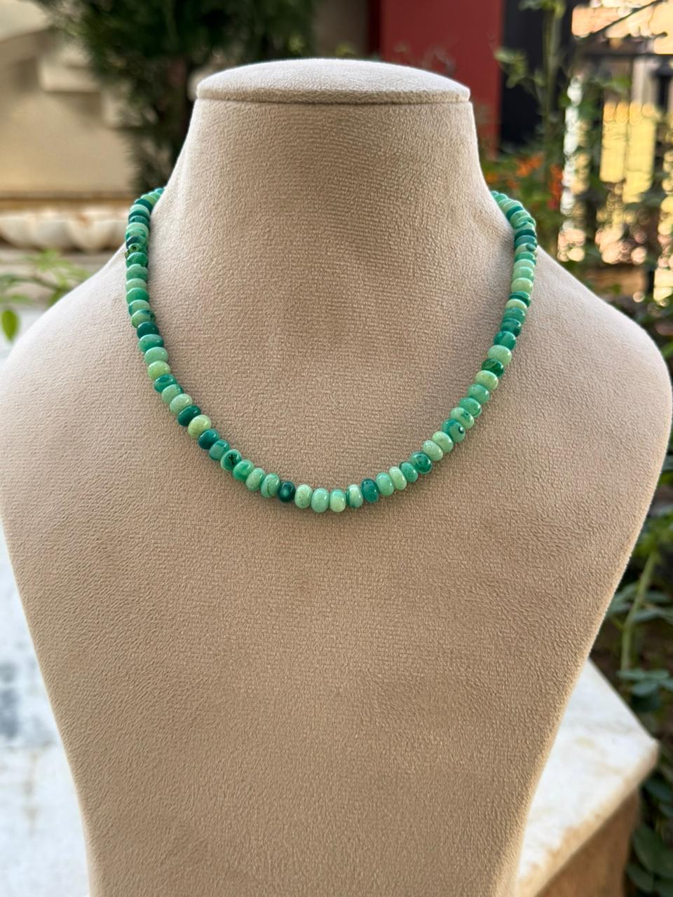 green opal one layar mala for woman