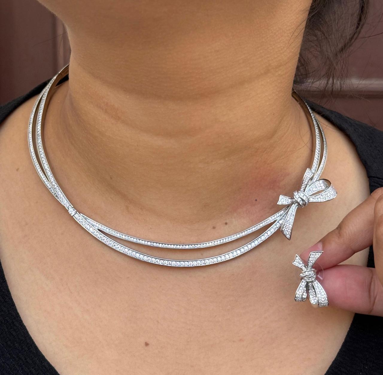 Sleek Bow Hasli Elegant Stylish IN CZ