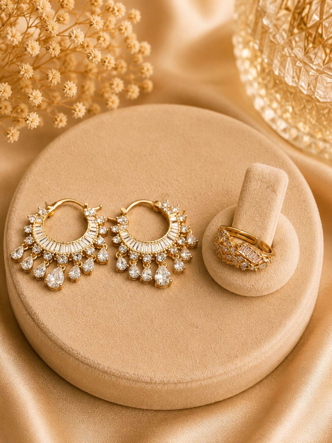Bugget Setting Bali With Rings Combo For Women And Girls