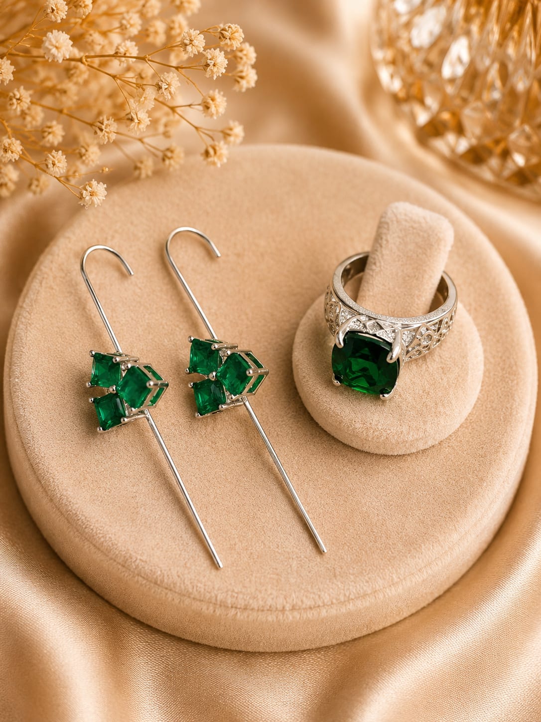 Earcuff And Ring Combo for Women And Girls