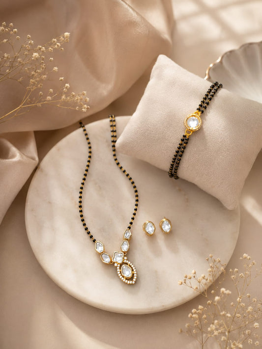 Mangalsutra pendant with Bracelets For Women And Girls