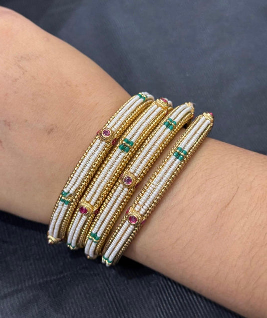 Patla Rajwadi Four Bangles For Women