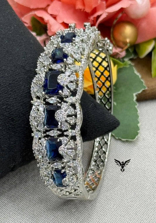 BLUE STONE AND BEAUTIFUL CZ STONE BRACELET FOR WOMEN