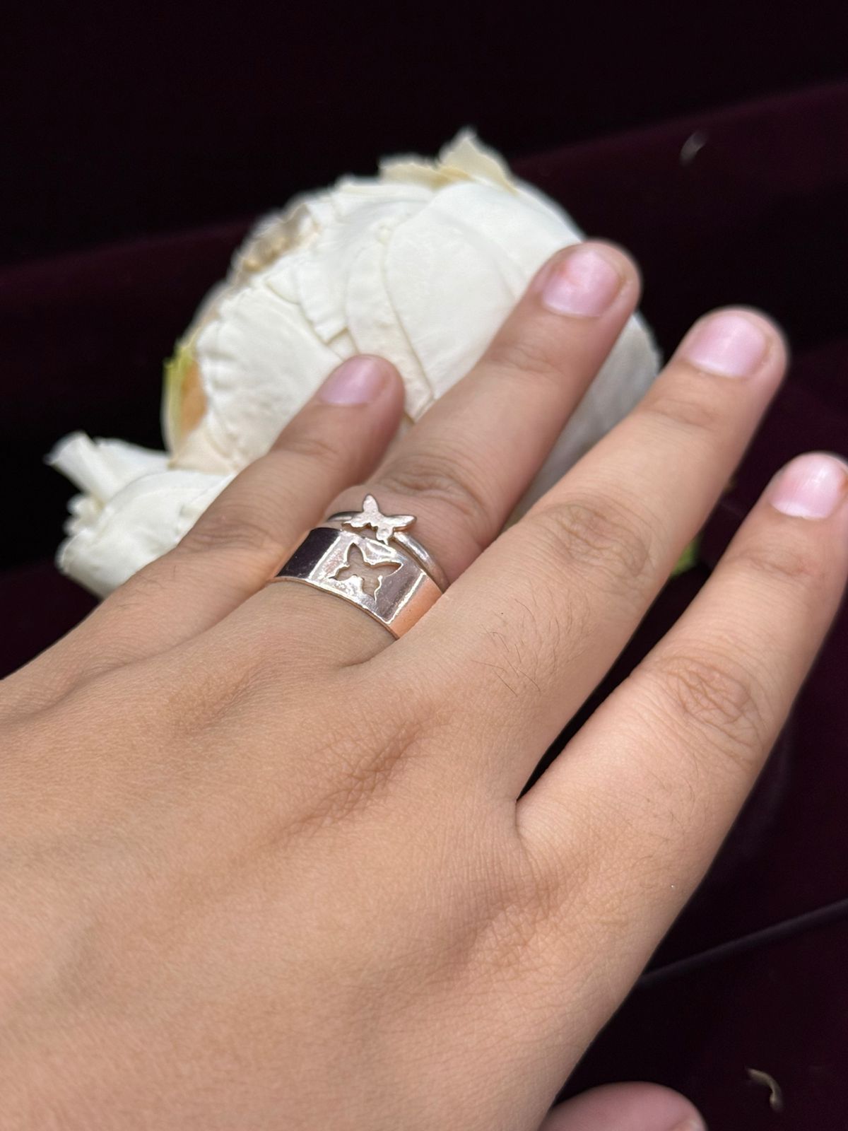 COUPLE RING WITH BUTTERFLY FOR GIRLS AND WOMEN