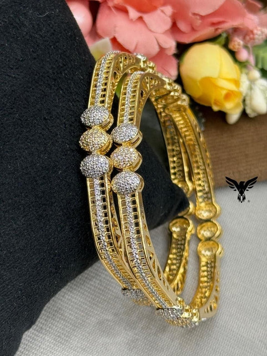 GOLD POLISH BANGLES FOR WOMAN