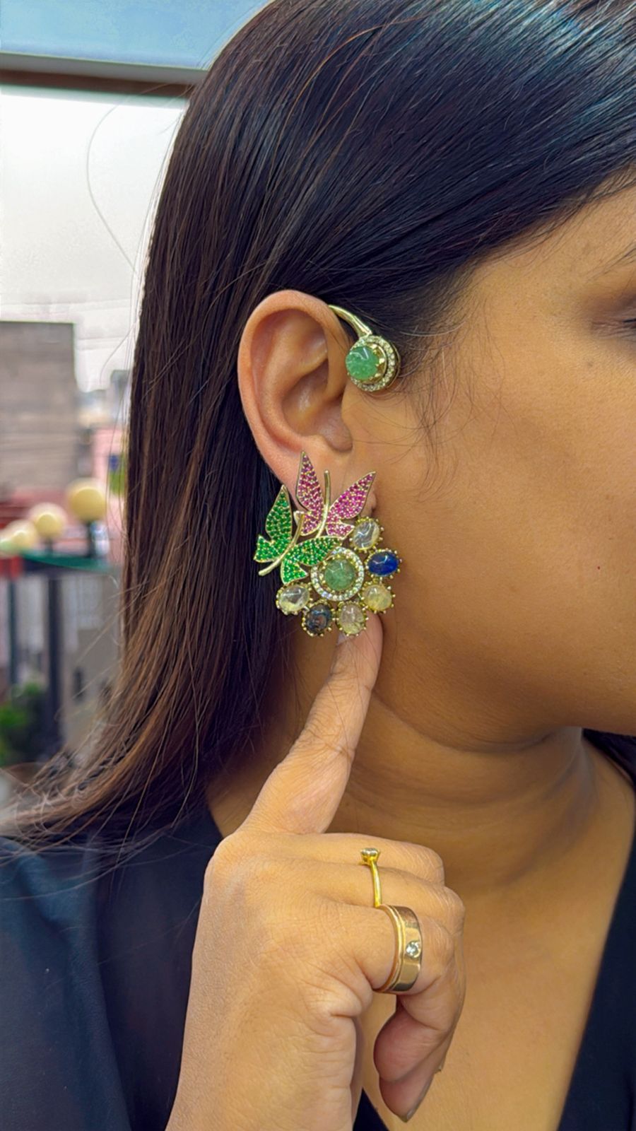 EARCUFF SABYA WITH EARRING FOR WOMEN