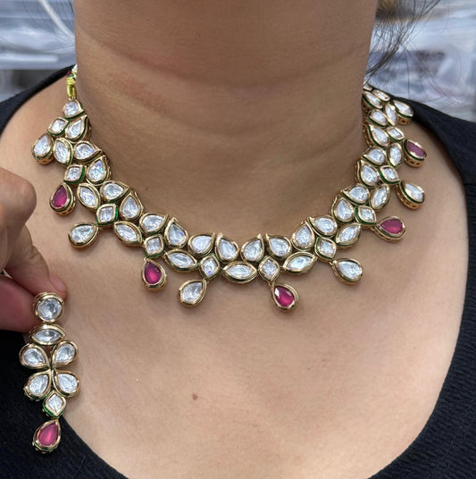 Meenakari Beautiful Kundan Necklace for woman