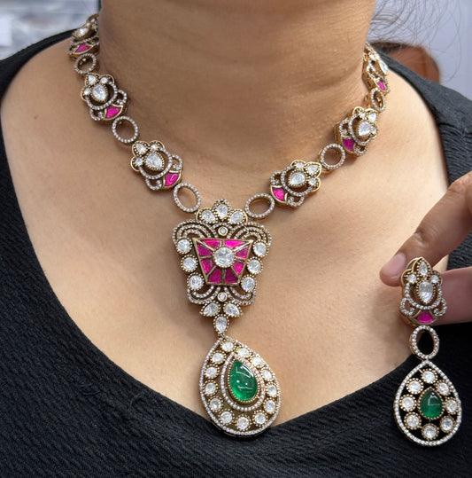 Kemp Stone Mossanite Necklace for woman