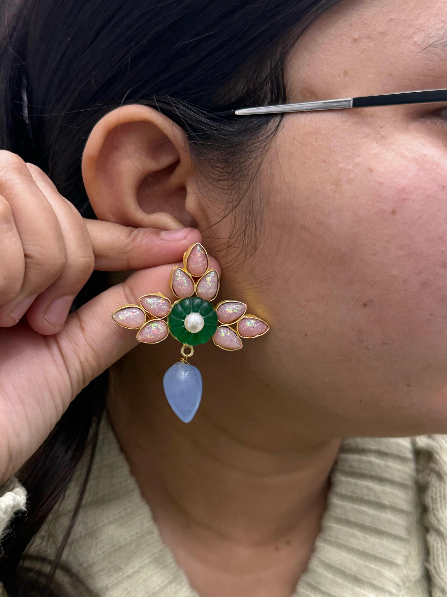 Sana Duzy Earring in Pink For Women